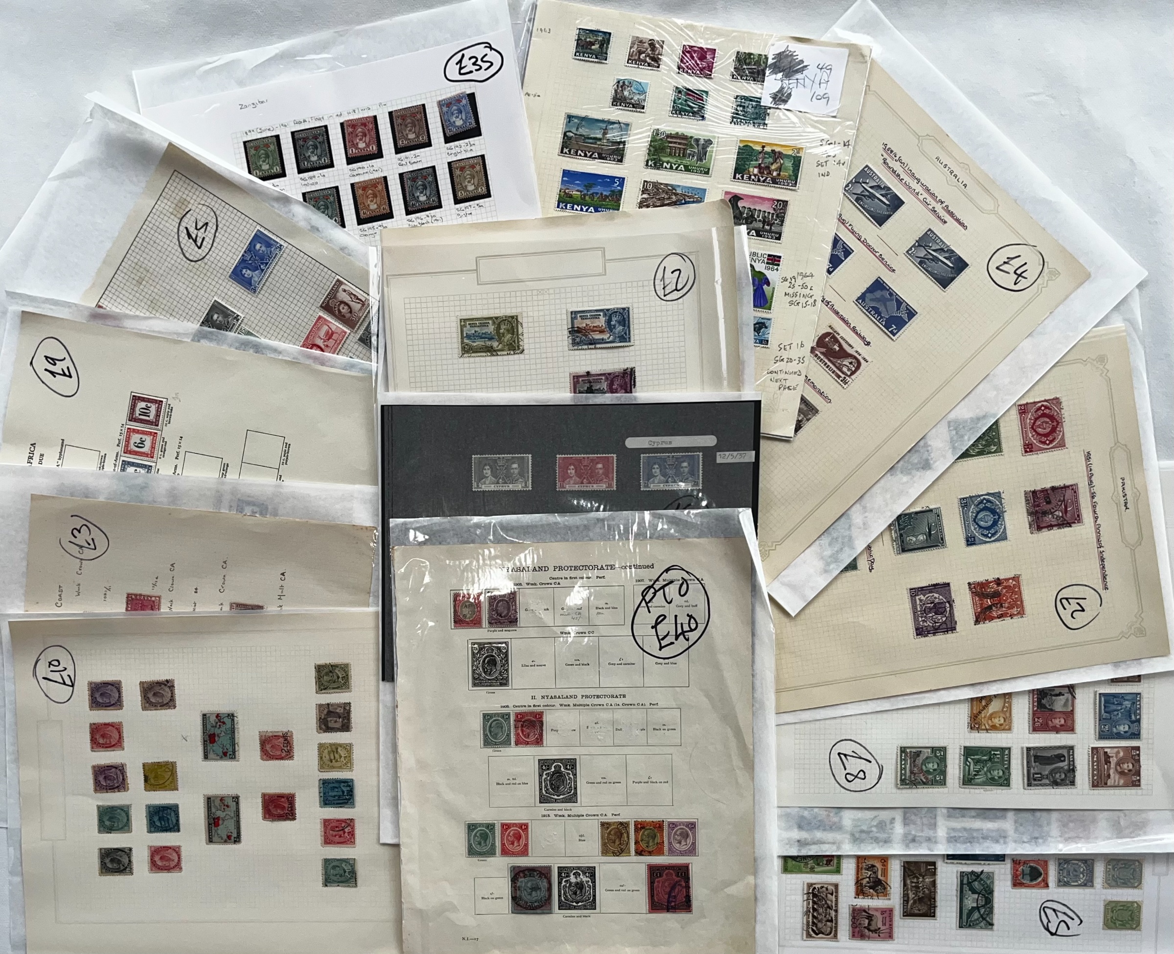 (Ref: T609) COMMONWEALTH ALBUM PAGES
